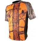 053F - Camouflage fire spandex T-shirt
