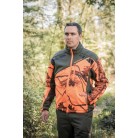 418 - Camouflage orange softshell sherpa Jacket