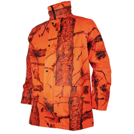 T425 - VESTE DE PLUIE CAMO ORANGE