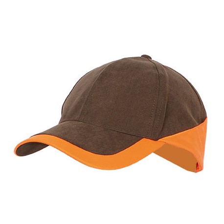 908 - Casquette légère marron/orange