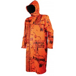 T427 - Manteau long camouflage orange