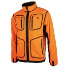 487 - Veste polar reverse orange/marron