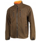 487 - Veste polar reverse orange/marron