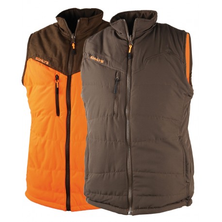 417 - Giler réversible Thermo-Hunt orange/marron