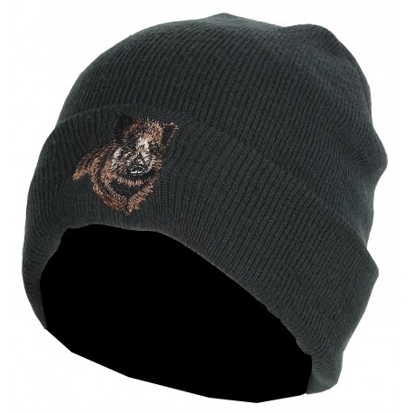 2463K - Bonnet broderie sanglier, enfant