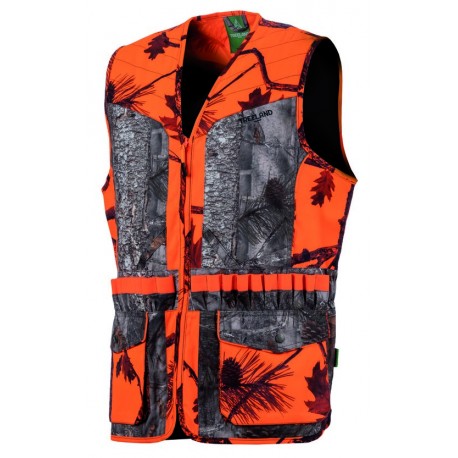 T600 - Gilet camo orange/forest