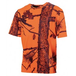 T001 - T-shirt camo orange fire