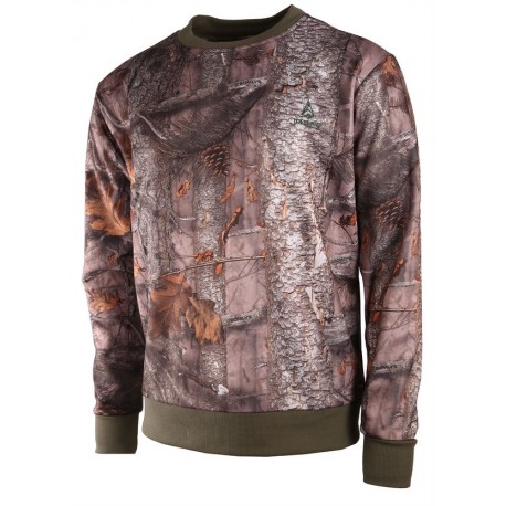 T202 - Sweat polaire camouflage forest