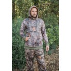 T102 - Sweat polaire capuche camouflage forest