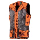 T600K - Gilet camo orange/forest enfant