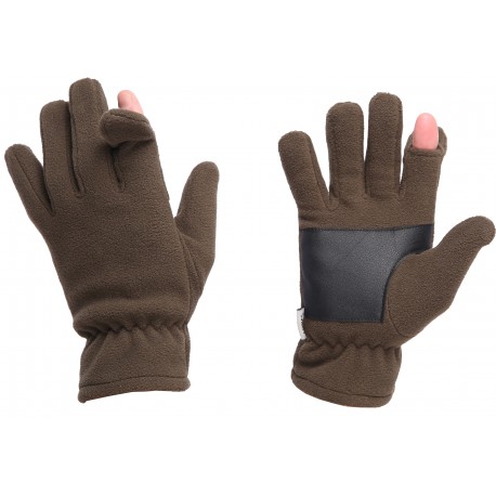 T1001 - GANTS POLAIRE MARRON