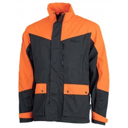 T628 - Veste bicolore orange/verte