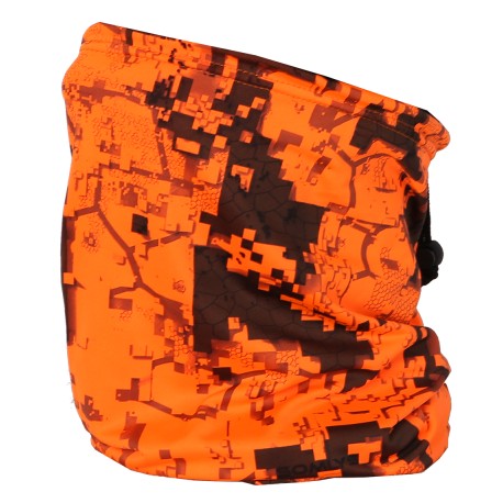 876 - Camouflage orange stretch Neck