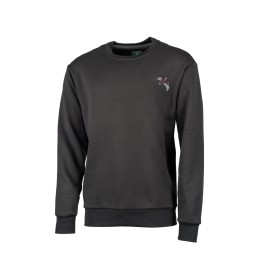 T204 - Besticktes braunes Sweatshirt
