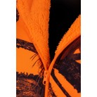 T105 - Kapuzen-Sweatjacke Orange Camouflage