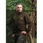 T904 - Pullover mit Wildschwein-Stickerei