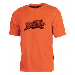 T009K - T-SHIRT SANGLIER ORANGE