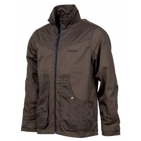 T640 - Veste bicolore marron/marron foncé