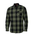 518 - Chemise à carreaux verte