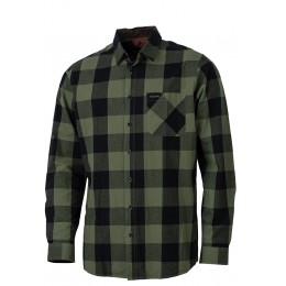 518 - Chemise à carreaux verte