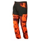 T582N - Pantalon de chasse renforcé Maquisard orange Camo
