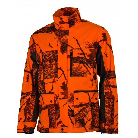 T628N - Veste Chaude Camouflage Orange Fire treeland