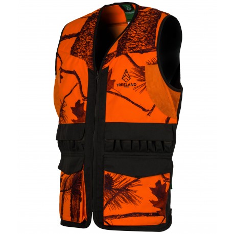 T600 - Chaleco de camuflaje naranja / bosque