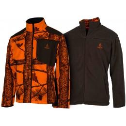 T315 - Veste Treeland T315 réversible camo orange/vert