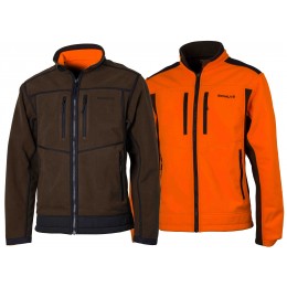 487 - Polar jacket reverse orange/brown