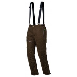 T565 - Pantalon WarmHunt vert + Suédine