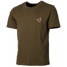 T010EWK - T-SHIRT KAKI BRODERIE SANGLIER ENFANT