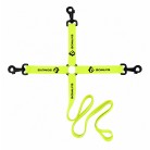 LACJ3 - Laisse accouples jaune 3 chiens 1.50M