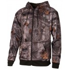 T106 - Sweat capuche sherpa zippé camo Forest II