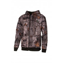 T102K - Fleece-Sweatshirt Tarn-Waldkapuze