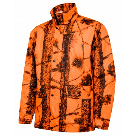 T416 -Veste pluie camouflage orange