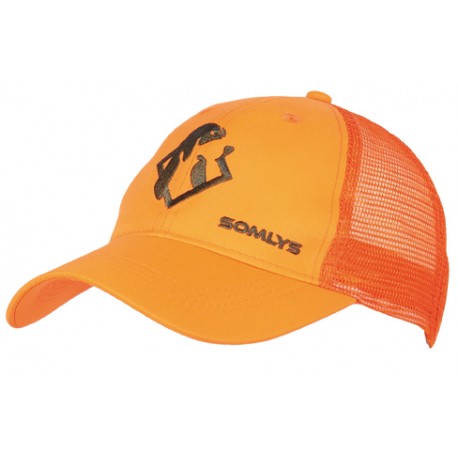 920K - Casquette Orange maille enfant