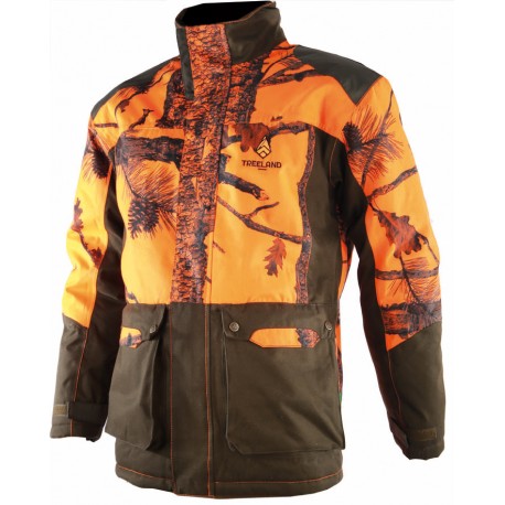 T613 - Camouflage orange warm jacket