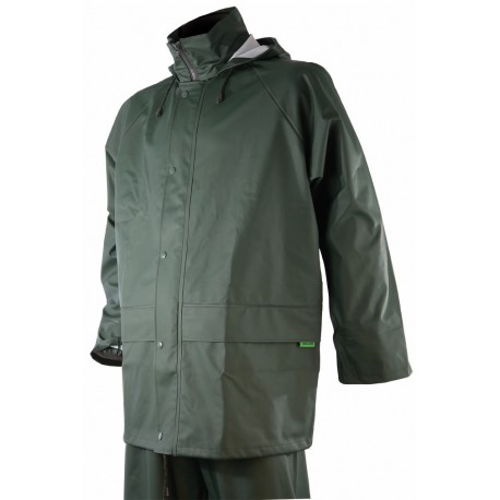 T424 - Green rain jacket